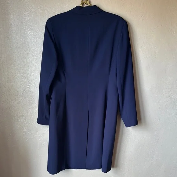 Tahari One Button Long Coat - Picture 2 of 5
